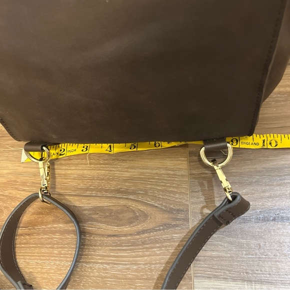 Nanette Lepore Brown Vegan Leather Logo Convertible Backpack - Picture 8 of 10